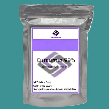 Customized Aluminum Foil Bag for 99% Curcumin Turmeric Extract Powder,Inner Pack Double Deck Plastic Bag for Global Distributors
