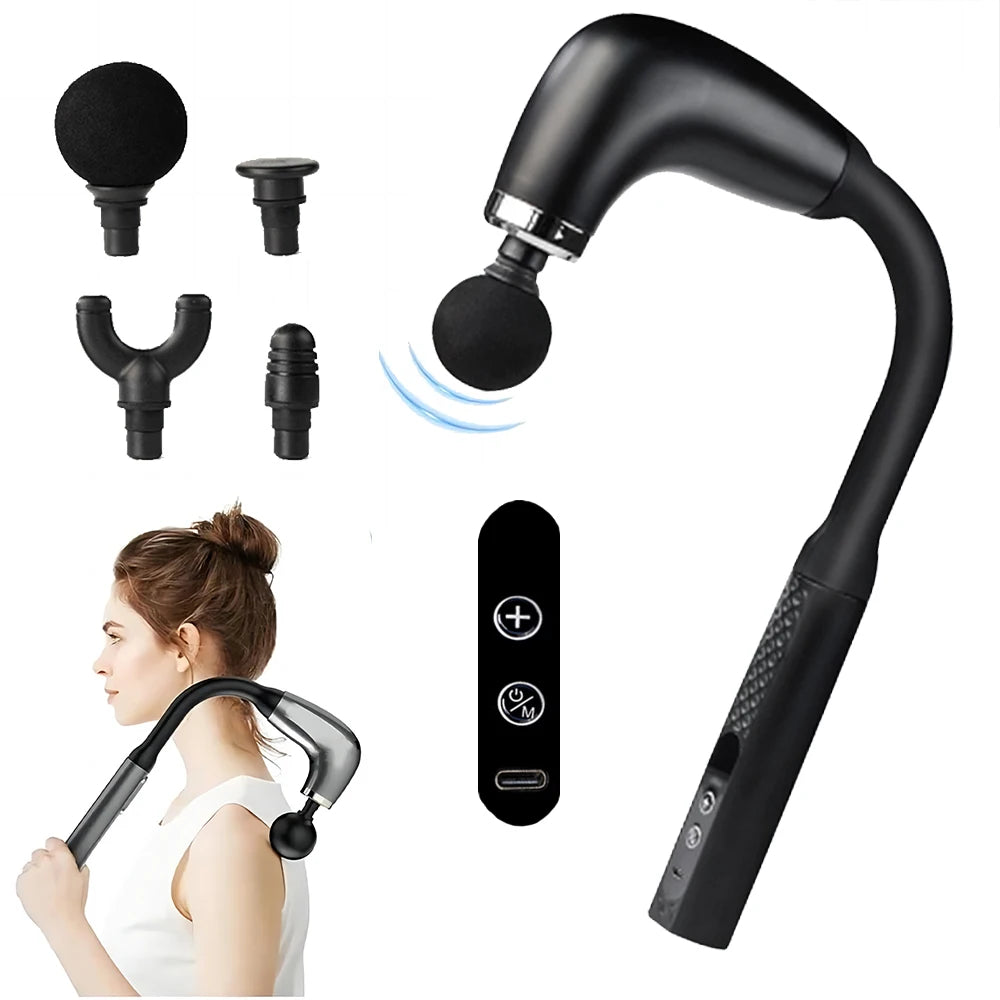 2025 New Smart Fascia Gun Electric Massager Massage Hammer Electric Fascia Gun Home Handheld Hammer Back Artifact Christmas Gift