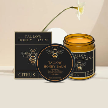 Tallow Honey Cream Repair Damaged Skin Improve Elasticity Soft Bleaching Reduce Dullness Firming Face Body Citrus Flavor Lotion
